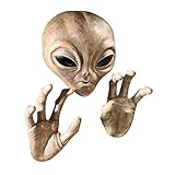 Design Toscano Roswell, der Alien, Schild
