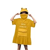 Kleider Damen Sommer Strandkleid Damen Kurzarm Damen-Stickerei...