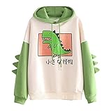 Kawaii Hoodie Damen Kapuzenpullover Herbst Winter Warm Süßer...