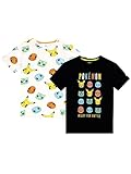 Pokemon Jungen T-Shirt 2 Packungen Mehrfarbig 134