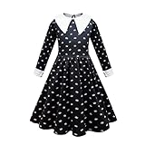 Lito Angels Wednesday Addams Kostüm Kleid Verkleidung für Mädchen...
