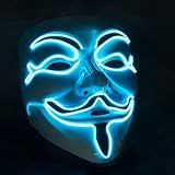 GOODS+GADGETS LED Anonymous Maske - beleuchtete V wie for Vendetta Guy...
