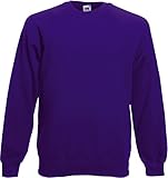 Fruit of the Loom: Raglan Sweatshirt 62-216-0, Größe:M;Farbe:Purple