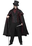 California Costumes Jack The Ripper Kostüm, schwarz, X-Large