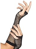 Smiffys Damen Lange Netz Handschuhe, Fingerlos, One Size, Schwarz,...