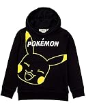 Pokemon Hoodie Jungen Kinder Game Geschenke Pikachu Black Pullover...