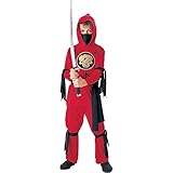 Tante Tina Ninja Verkleidung Kinder - 3-teiliges Ninja Kostüm für...
