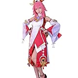 CR ROLECOS Genshin Impact Cosplay Kostüm Yae Miko Cosplay Outfit...
