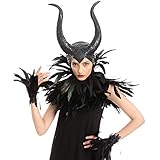 Spooktacular Creations Black Evil Queen Zubehör Set mit Horn,...