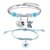Guidre 2pcs Lilo stitch Armband Lilo stitch Glitzerndes...