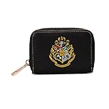 Harry Potter Kleingeldbörse Hogwarts Wappen 11x8x2,5cm schwarz