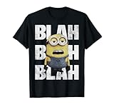 Despicable Me Blah Blah Blah Bored Minion Movie Graphic T-Shirt