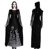Bkpaweero Hexenkostüm Damen Halloween Kostüm Erwachsenen Hexen...