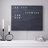 build-yours | Wortuhr Jupiter 50 x 40 x 1,5cm | Moderne LED Wordclock...