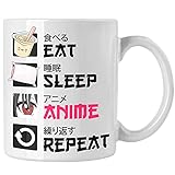 Trendation - Anime Tasse Geschenk Spruch Kaffeetasse Geschenke Deko...