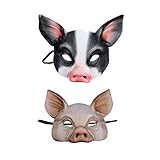Amosfun neuheit Schwein Maske Schwein Gesichtsmaske Halloween kostüme...