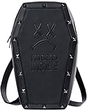 I'm Dead Inside - Schwarzer Sarg Rucksack, Mini Rucksack für Goth...
