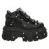 New Rock M-TANK106-C2 Unisex Schuhe Schwarz 100% Echtleder...