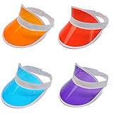 Konxi 4 Stück Unisex Sonnenvisier，Transparente...