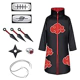 ACWOO Akatsuki Mantel für Kinder Erwachsener, Unisex Cosplay Anime...