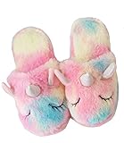 dressfan Einhorn Hausschuhe Stiefel Plüsch Hausschuhe...