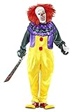 Halloween! Smiffys Kostüm Klassischer Horrorclown, Mehrfarbig, mit...