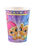 Amscan 9902154 - Becher Shimmer and Shine, 8 Stück, Papier, 250 ml,...