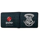 Harry Potter Portemonnaie mit Hogwarts-Wappen, abybag179 Schwarz