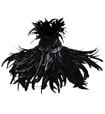 keland Gothic Feder Achselzucken Schalkragen Halskette Halloween...