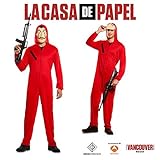Ciao 706842-TXS Tuta e maschera rapinatore di Carta Originale Casa de...