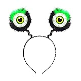 Widmann 09685 - Haarreif mit Augen und Federn, Accessoire, Monster,...