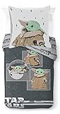 Jay Franco Star Wars Mandalorian Curious Child 100% Baumwolle...