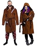 Unisex Erwachsene Star Wars Fleece Hooded Jedi & Chewbacca Bademantel...