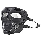 Halloween-Maske Full Face-Skull-Skeleton-Masken mit Goggle for...