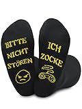 Brightdeal Lustige Socks für Männer Frauen, Ich Zocke Bitte Nicht...