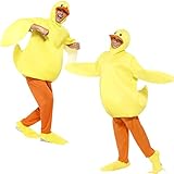Amakando Ganzkörperkostüm Ente Entenkostüm Unisex Tierkostüm Duck...