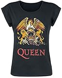 Queen Classic Crest Frauen T-Shirt schwarz M 100% Baumwolle...
