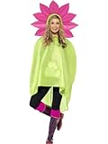 Smiffys, Unisex Blumen Party Poncho, Poncho mit Zugbeutel, One Size,...