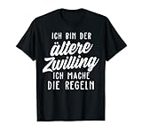 Der ältere Zwilling macht die Regeln Geschwister Zwillinge T-Shirt