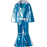 dressforfun 900495 - Mädchenkostüm glitzerndes Disco Starlet,...