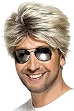 Smiffys Herren 80er Jahre Kurze und Glatte Perücke, Street Perücke,...