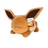 Pokémon PKW0222 - 45cm Schlafendes Plüsch - Evoli , offizielles...