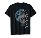 Berserker Bär Krieger Odin Runen Nordischer Kompass Wikinger T-Shirt