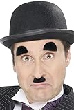 Smiffys - Charlie Chaplin Bart und Augenbrauen Kostüm Karneval...