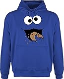 Hoodie Herren Pullover Männer - Karneval & Fasching - Keks-Monster -...