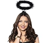 Hatstar Heiligenschein schwarz - Engel Haarreif - für Damen & Herren...