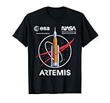 NASA Artemis Mission SLS Worm and ESA Logo T-Shirt