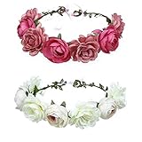 Wohlstand Blumenkrone,Braut Stirnband,Simulationsblume Girlande,...