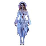 Geisterbraut Damen Miss Havisham Halloween Abendkleid Kostüm Corpse...