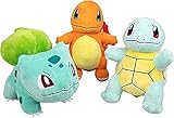 Plüsch Starter 3 Stück-Glumanda, Bisasam & Schiggy 20 cm Geschenk...